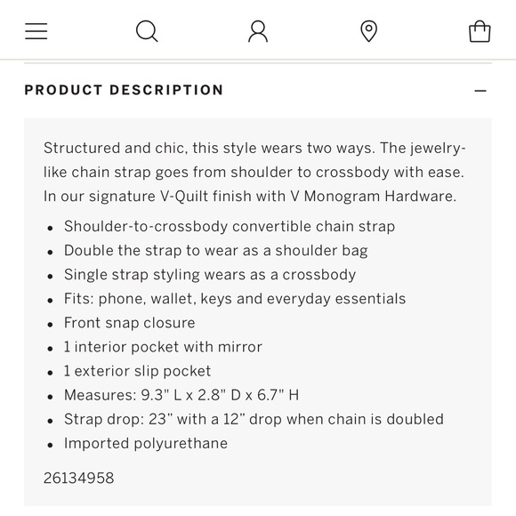 Womens Shoulder Bag, The Victoria Medium Shoulder Bag, by Victoria Secret, NWT - Picture 10 of 12